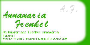 annamaria frenkel business card
